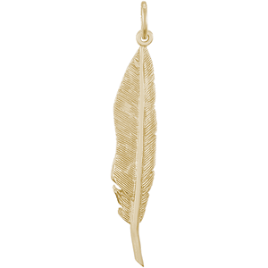 Feather Charm 14K Gold - 10-6589