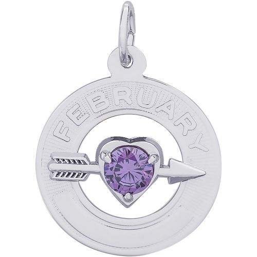 February Charm Silver - 10-3332