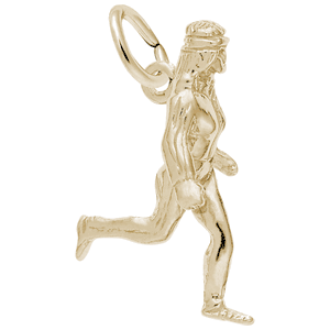 Female Jogger Charm 10K Gold - 10-6186