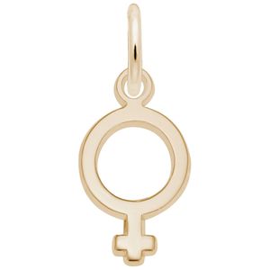 Female Symbol Charm Gold Plated - 10-5488