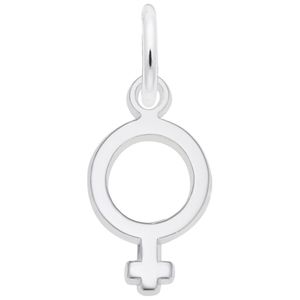 Female Symbol Charm White Gold - 10-5488
