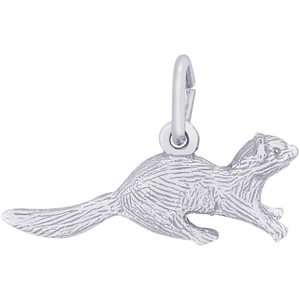 Ferret Charm White Gold - 10-3204
