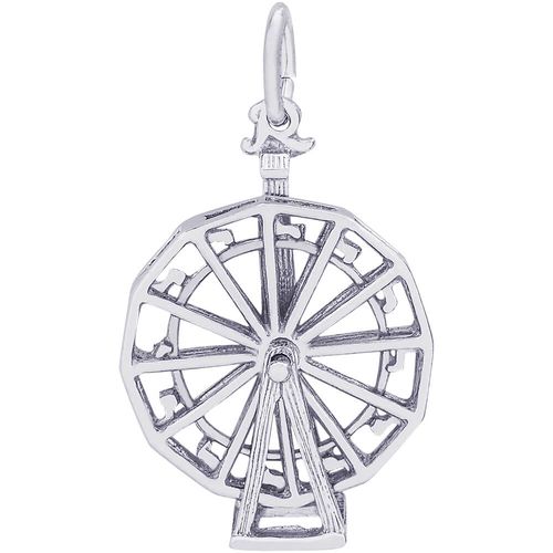 Ferris Wheel Charm White Gold - 10-8175