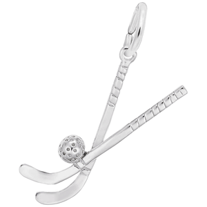 Field Hockey Charm Silver - 10-0712