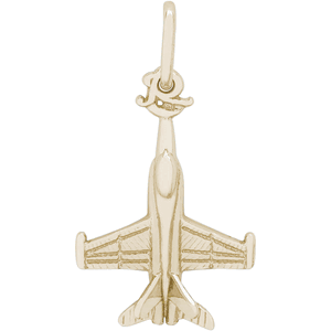Fighter Jet Charm 10K Gold - 10-8315