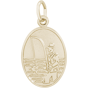 Fisherman Charm Gold Plated - 10-6584