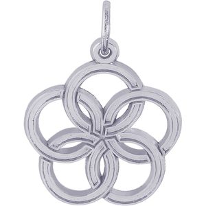 Five Golden Rings Charm Silver - 10-3905