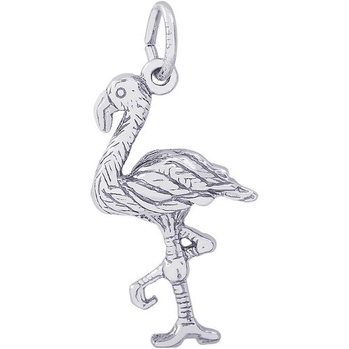 Flamingo Bird Charm Silver - 10-1810