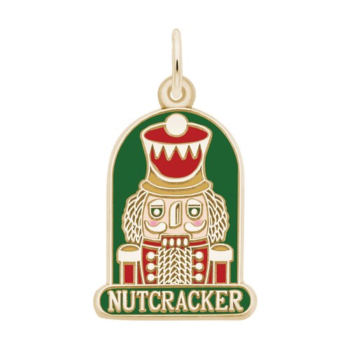 Rembrandt Flat Nutcracker - Painted Charm - 10K Gold - 10-1689-1-10K