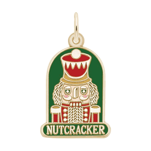Rembrandt Flat Nutcracker - Painted Charm - 14K Gold - 10-1689-1-14K