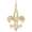 Rembrandt Fleur De Lis - 3d Charm - 10K Gold - 10-1024-0-10K