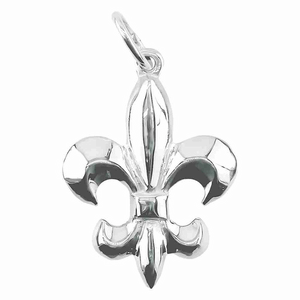 Rembrandt Fleur De Lis - 3d Charm - Silver - 10-1024-0-SS