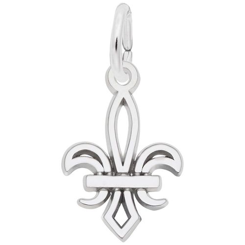 Fleur-De-Lis Charm Silver - 10-1698