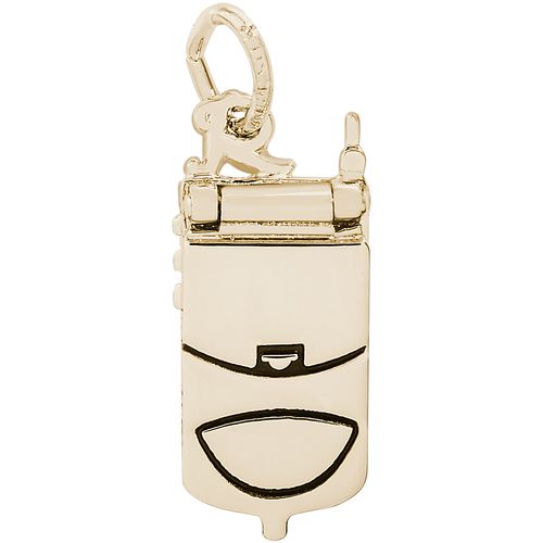 Flip Phone Charm Gold Plated - 10-2932