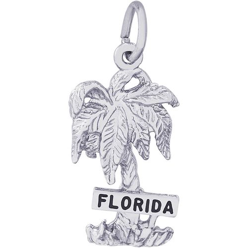 Florida Palm Charm White Gold - 10-4674