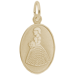 Flower Girl Charm 10K Gold - 10-3352