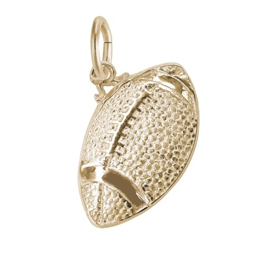 Rembrandt Football Charm - 10K Gold - 10-1110-0-10K