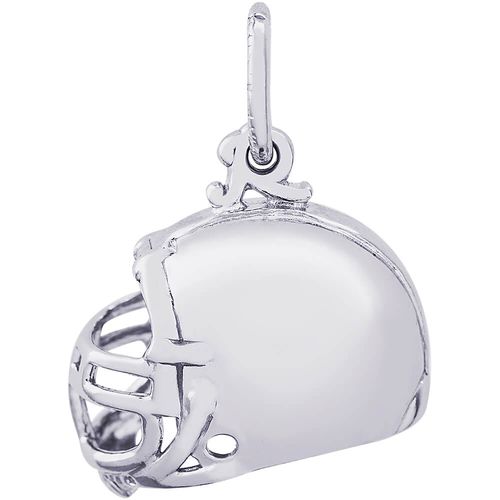 Football Helmet Charm Silver - 10-8110