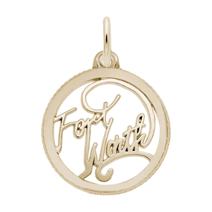 Fort Worth Charm Gold Plated - 10-6254