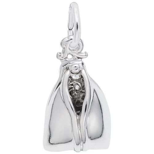 Fortune Cookie Charm White Gold - 10-1276