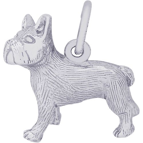 French Bull Dog Charm Silver - 10-3586