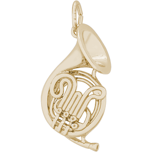 French Horn Charm 10K Gold - 10-2344
