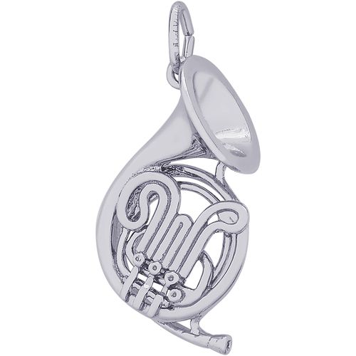 French Horn Charm Silver - 10-2344
