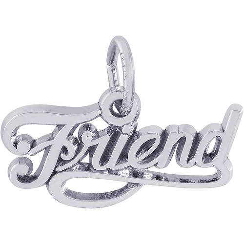 Friend Charm White Gold - 10-2434