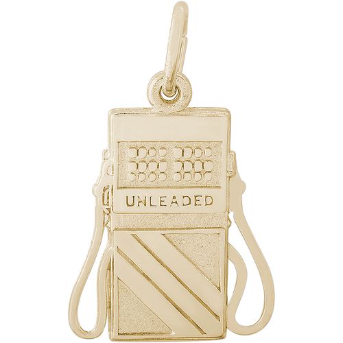 Gas Pump Charm Gold Plated - 10-2843