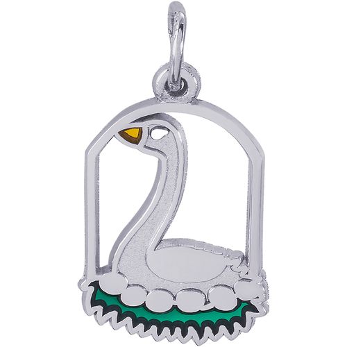 Geese A Laying Charm Silver - 10-3906