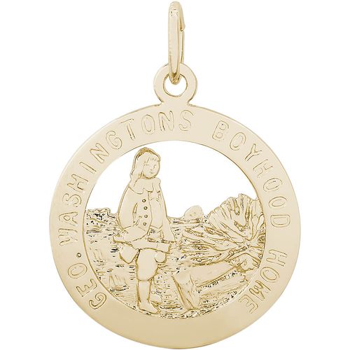 George Washington Home Charm 10K Gold - 10-4109