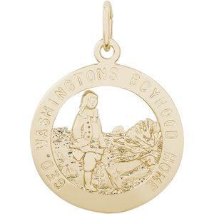 George Washington Home Charm 14K Gold - 10-4109