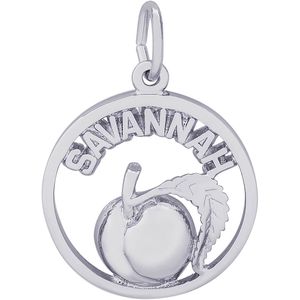 Georgia Savannah Peach Charm White Gold - 10-3409