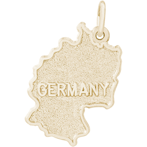 Germany Map Charm 14K Gold - 10-6549