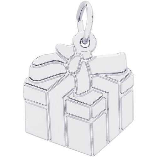 Gift Box Charm Silver - 10-3681