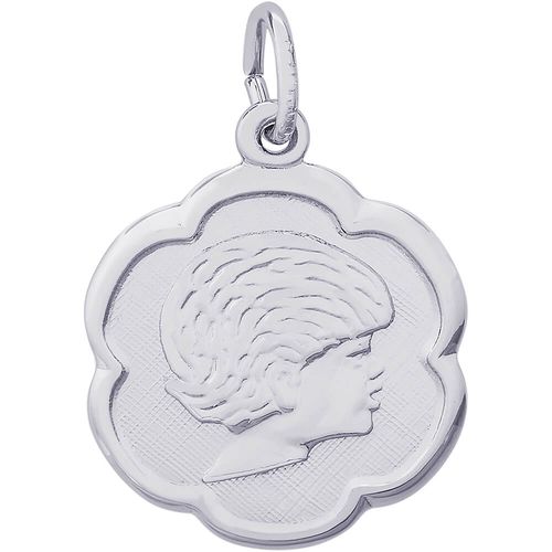 Girl Charm White Gold - 10-0944