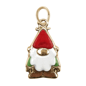 Rembrandt Gnome - Painted Charm - 10K Gold - 10-1109-1-10K
