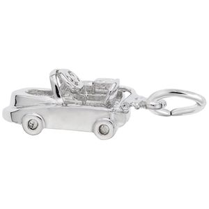 Go Cart Charm Silver - 10-8155