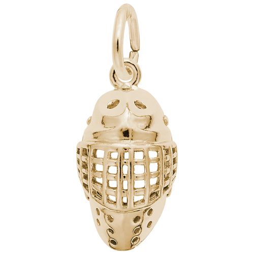 Goalie Mask Charm 10K Gold - 10-3506