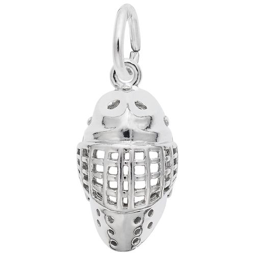 Goalie Mask Charm Silver - 10-3506