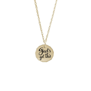 Rembrandt God's Got This Necklace Set Necklace - Gold Plated - 29-1951-87-GP
