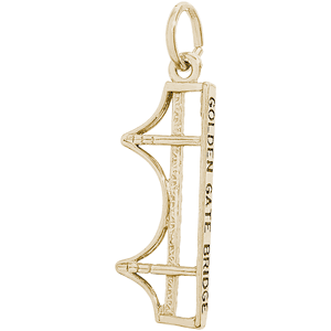 Golden Gate Bridge Charm 14K Gold - 10-3589