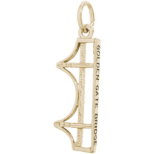 Golden Gate Bridge Charm 14K Gold - 10-3589