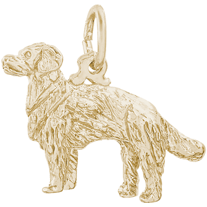 Golden Retriever Dog Charm 10K Gold - 10-1097