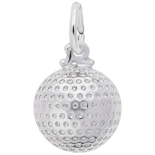 Golf Ball Charm White Gold - 10-8148