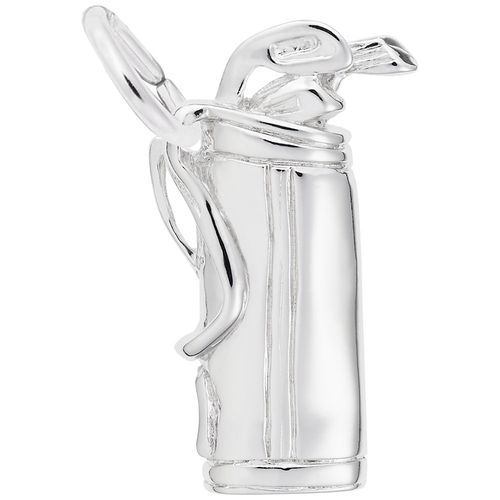 Golf Clubs Charm White Gold - 10-1280