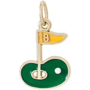 Golf Green Charm 10K Gold - 10-3530