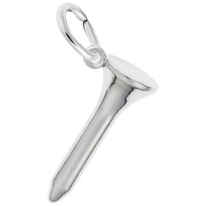 Golf Tee Charm Silver - 10-3689