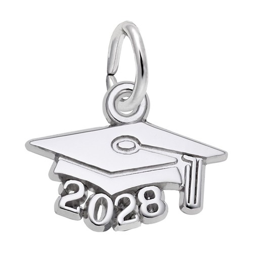 Rembrandt Grad Cap 2028 Charm Sterling Silver - 10-6758-0-ss