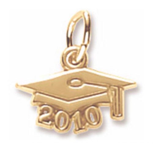 Graduation Cap 2010 Charm 10K Gold - 10-6740